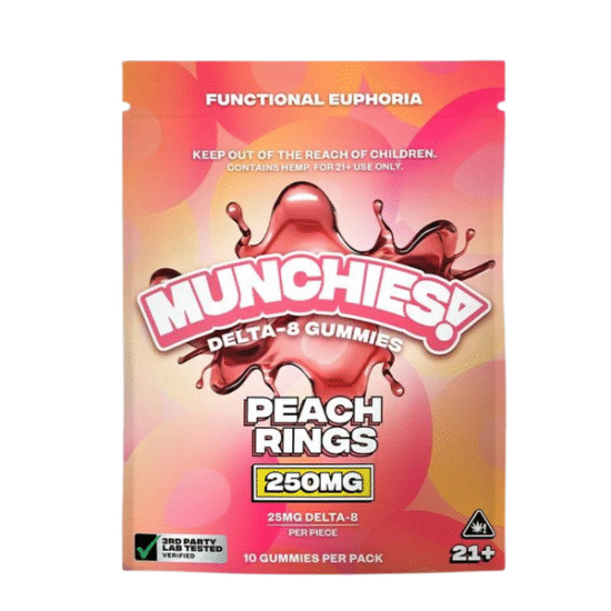 Munchies Delta 8 Peach Rings | 250mg